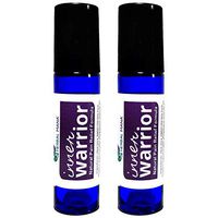 Inner Warrior Roller 2pack - FIBRO Pain Relieving 10mL Roll On | 100% Natural Relief for Fibromyalgia, Reduce Nerve Muscle Neuropathy Pains, Boost Energy, Relieve Chronic Pain - Essential Oils, DMSO +