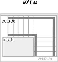 Epedic Curved Stair Lift 90 Degree Flat