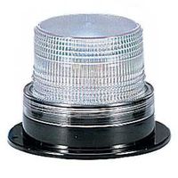 Federal Signal Strobe, Screw-on Dome, 120VAC, Clear