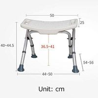 LBSX Deluxe Folding Bath Bench, White Home Multi-Function Safety Anti-Skid Barrier-Free Rust-Proof Aluminum Bathroom Shaving Stool Shoe Bench, Suitable for The Elderly Disabled Pregnant Women