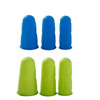 HEALLILY 18pcs Adjustable Silicone Finger Cover Anti Scratch Cut Finger Protector for Home Store Kitchen