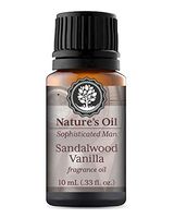 Sandalwood Vanilla Fragrance Oil Mens 10ml for Cologne, Diffuser Oils, Making Soap, Candles, Lotion, Home Scents, Linen Spray