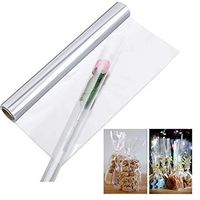 Clear Cellophane Wrap Roll, 16 Inch x 100 Feet Durable Gift Wrap 2.3 Mil Thick Clear Cellophane Basket Wrap for Baskets Gifts Arts Crafts