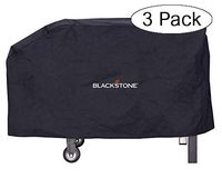 Blackstone 1529 Signature Griddle Accessories - 28 Inch Grill Griddle Cover - Heavy Duty 600 D Polyester (Fits Similar Sized Barbecue) (Thrее Расk, Black)