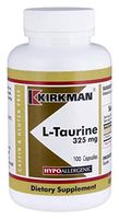 Kirkman L-Taurine 325 mg - Hypoallergenic || 100 Vegetarian Capsules || Amino Acid || Gluten and Casein Free || Protects The Body from Free radicals