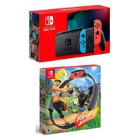 Nintendo 32GB Switch with Neon Blue & Neon Red Joy-Con Controllers Ring Fit Adventure Switch
