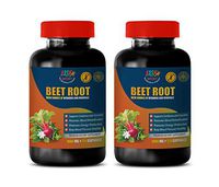 Circulation Support Supplement - Beet Root 1000 MG - Premium Dietary Supplement - Beet Root Nitric Oxide Capsules - 2 Bottles 240 Capsules