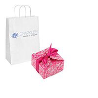 Sparkles Make It Special 50-pcs Large Ribbon Favor Candy Boxes Wedding Gift Candy Boxes Fuchsia