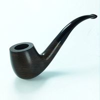FULUSHOU Ebony Tobacco Pipe, Simple Atmosphere Tobacco Pipe