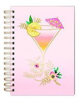 Lady Jayne Blush Cocktail Spiral Bound Journal Notebook