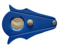 Cigar Cutter - Executive Blue Stainless Steel - Cut and Lock System