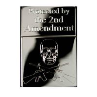 Lighter - Protected By the 2nd Amendment High Polish Chrome - Star Int. Inc Brand
