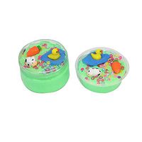 bromrefulgenc Slime Stress Reliever Toy,Duck Animal Flower Cotton Mud Puff Slime DIY Carfts Gift Stress Reliever Fun Gift for Children 100ml