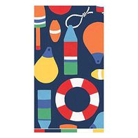 Caspari Harbor Paper Guest Towel Napkins in Navy, Pack of 15