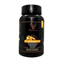 Bio-Curcumin with Piperine - High Absorption Formula, Bio-Enhanced, Powerful antioxidant, Healthy inflammatory Response, Protects Brain Cells and Healthy Liver. Nutritional Supplement - 60 Capsules.