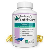 Nature's Nutri-Care Omega 3 Fish Oil - 1000 mg - 60 Softgels - Burpless Fish Oil - EPA and DHA - Sea Harvested Pelagic Fish Oil Supplement - Made in USA, 60