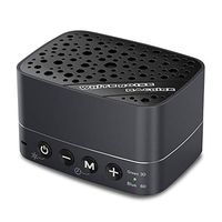 OWIKAR White Noise Machine - Sound Machine for Sleeping, Portable Sleep Therapy for Home, Office Privacy, Travel, Baby & Adults - 7 Natural and Soothing Sounds & TF Card Slot & Sleep Timer (Black)