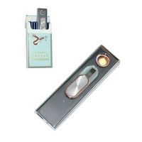 KAKAKA No Gas Lighter/USB Rechargeable Lighter/Windproof Lighter/Flameless Lighter/Electric Lighter/Portably Lighter/Portably Lighter/Double Side Lighter/Coil Lighter/Mini Lighter/Slim Lighter