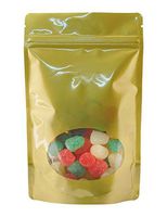 BAP 4 oz Gold Window Stand Up Pouch with Zip (100 pcs)
