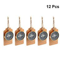 Amosfun 12PCS Wedding Favors for Guests Compass Souvenir Gift with Tags Birthday Party Gift Favors