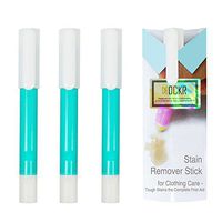 DCKR Premium Instant Stain Remover Stick Pens - Tough Stains The Complete First Aid for Stain Fix Pen (Mint 3 Pack)