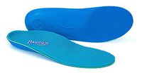 Powerstep Arch Support Shoe Orthotic Inserts for Women and Men, Pinnacle Breeze Shock Absorbing Ventilated Shoe Insoles, Relieves Plantar Facsiitis, Foot, Heel and Knee Pain, Great for Running Blue Men's 9-9.5 / Women's 11-11.5