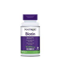 Natrol Biotin Maximum Strength Tablets, 10,000mcg, 100 Count (Pack of 2)