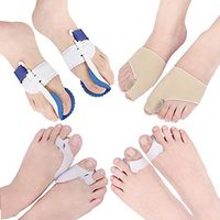 Bunion Corrector & Bunion Relief Kit - Cure Pain in Big Toe Joint, Tailors Bunion, Hallux Valgus,Toe Separators Spacers Straighteners 4 Piece Set