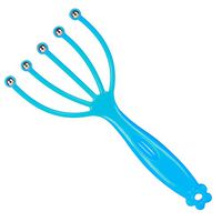 Grey990 Head Massager Scalp Tool, Five Fingers Claw Steel Ball Handheld for Relieving Present Blue