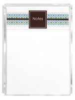 Diamond Strip Memo Sheets and Acrylic Holder, 150 Note Papers, 5"x7" Memo Pad, Notes, Stationery, Desk Accessory, Mother's Day Gift, Unique Gift for Mom and Women