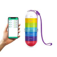 Dison Care Moisture Proof Weekly Pill Organizer, BPA Free Travel Camping 7 Day Pill Box Case with Unique Waterproof and Portable Design to Hold Vitamins, Fish Oil, Supplements and Medication