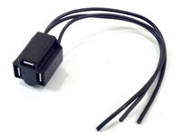 thestopshop Front Headlight Wiring Harness Connector Plug, 3 Prong