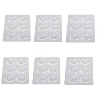 Andux 6 Sets (36 Counts) Silicone Shoes Gel Silicone Round Stickers for Foot Pain Relief-GGXYT-01