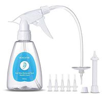Ear Wax Removal Tool Kit for Ear Cleaning OOCOME Ear Wax Remover Kit for Adults & Kids Ear Cleaner Irrigation System, Included 1 Ear Washer Bottle, 1 Hard Tube, 1 Rubber Pipe, 5 Disposable Tips