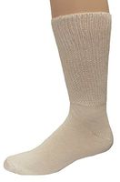 Foot Galaxy Diabetic Socks, Men 10-13, White, 6 Pair