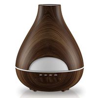 Lilend Aroma Essential Oil Diffuser Premium XL No Condensation with Auto Shut-Off - Aromatherapy Ultrasonic Dark Wood Burner 530 Ml Cool Mist - 16 h - Air Humidifier for Home, Office, Spa