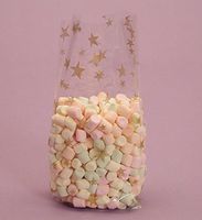 Candy Molds N More Gold Stars Cello Bags, Pack of 25