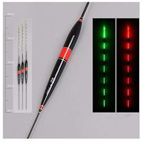 3PC Luminous Fishing Floats, Smart Fishing Bobbers Night Luminous Fishing Floats Led Light, Color Changing Automatically Remind Slip Bobbers Fishing Crappie Fishing Bobbers (Red)