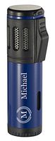 Personalized Visol Artemis Blue Triple Torch Flame Cigar Lighter
