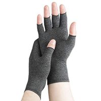Serenily Arhtritis Gloves - Compression Gloves for Women & Men. Carpal Tunnel Gloves for Raynauds Syndrome, Rheumatoid & Osteoarthritis Pain Relief. Hand Compression Sleeve with Fingerless Design (S)