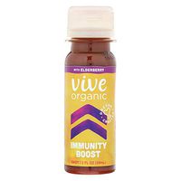 Immunity Boost (Elderberry) - Functional Shot by Vive Organic | The Ultimate Proactive Defense Combo | USDA Organic, Vegan, Cold Pressed, Ginger Root, Turmeric Root, Elderberry, Black Pepper