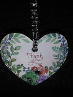 2 Wedding Heart Thank You Gift Tags