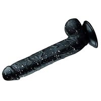 Yanan Black 11.02 Inches Powerful Suction Cup Women Six Toys