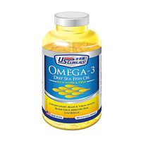 US Clinicals™ Omega 3 Deep Sea Fish Oil • Rich in EPA & DHA • Support Heart, Brain & Vision Health • Burp-Less & Mercury Free • Low Reflux • 1000mg * 300 Softgels