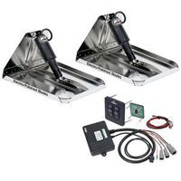 Lenco 18" x 14" Heavy Duty Performance Trim Tab Kit w/Standard Tactile Switch Kit 12V