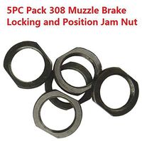 GOTICAL 5/8-24 Black Steel Jam Nut 308, 7.62, 300 (5 Pcs)