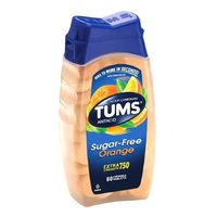 Tums Extra Strength Sugar Free Antacid/Calcium Supplement, Orange 80 e(pack of 2)