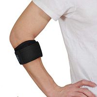 Elbow Brace for Tendonitis, Tennis Elbow Brace with Compression Pad and Lengthened Elastic Band for Strain, Tennis, Golfers Elbow Pain Relief, Elbow Support Strap for Men and Women