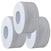 4 Ply Jumbo Toilet Paper Rolls 21× 9cm,White Thicken Large Volume Hand Towels Bath Tissue Napkin Personal Cleansing Wipe (3)