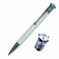Ladies Crown Ballpoint Pen, Jewelry Pen, 5", White, Comes with a Box (1103BP)